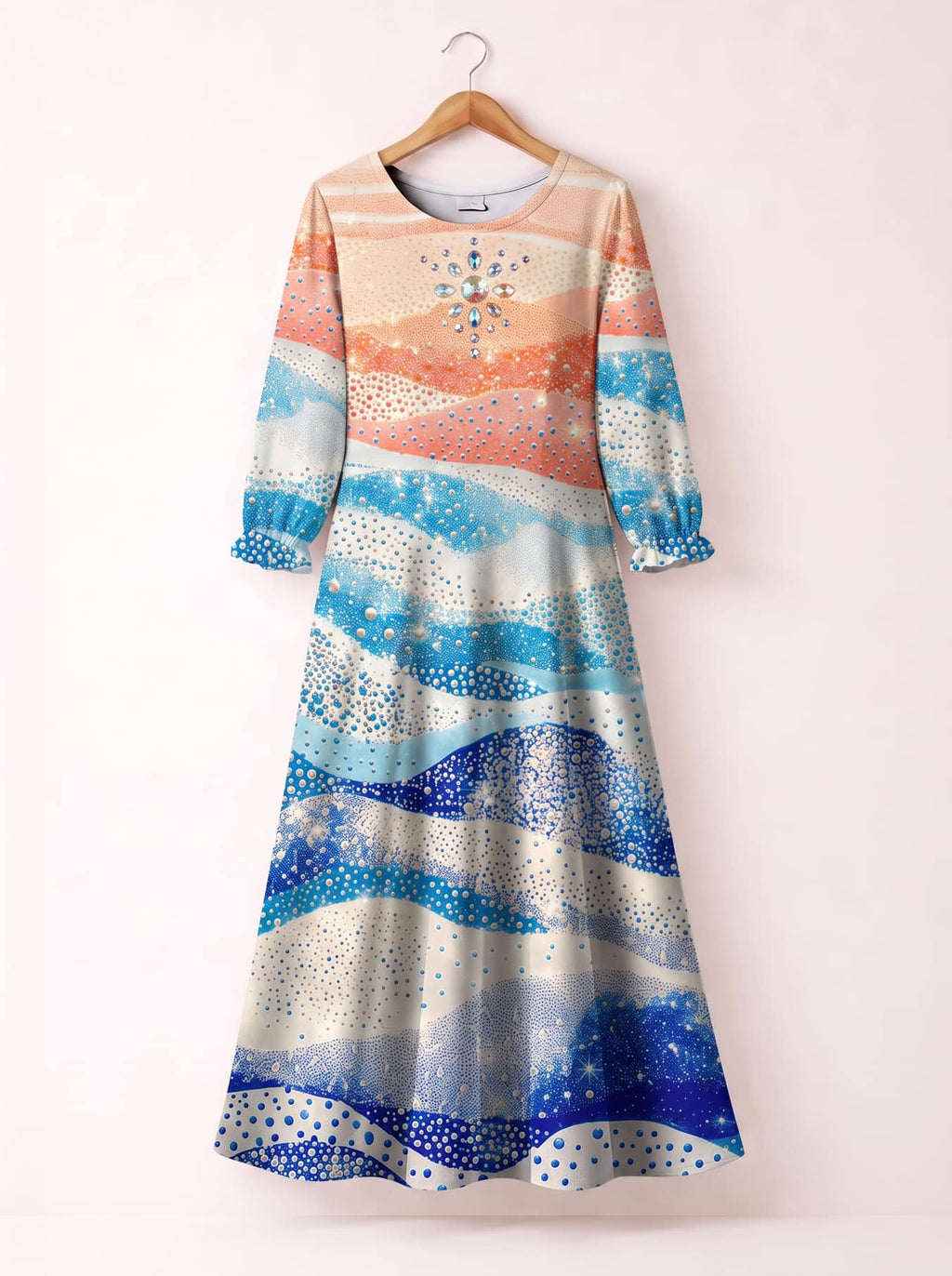 'Maji' Long Sleeve Maxi Dress