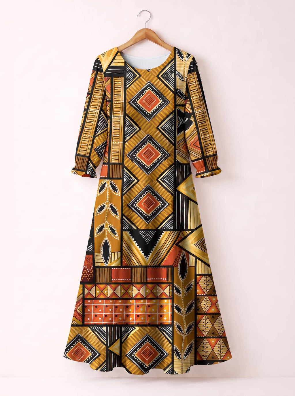 'Ardhi' Long Sleeve Maxi Dress