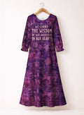 'Hekima' Long Sleeve Maxi Dress