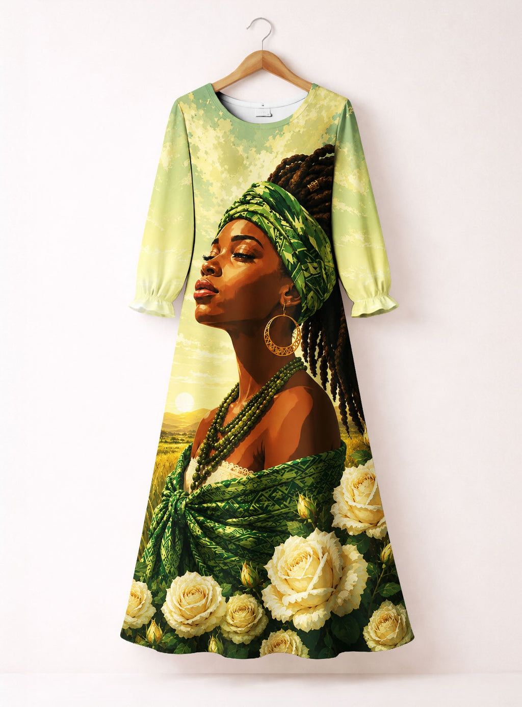 'Tulia' Long Sleeve Maxi Dress