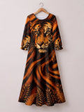 'Moto' Long Sleeve Maxi Dress