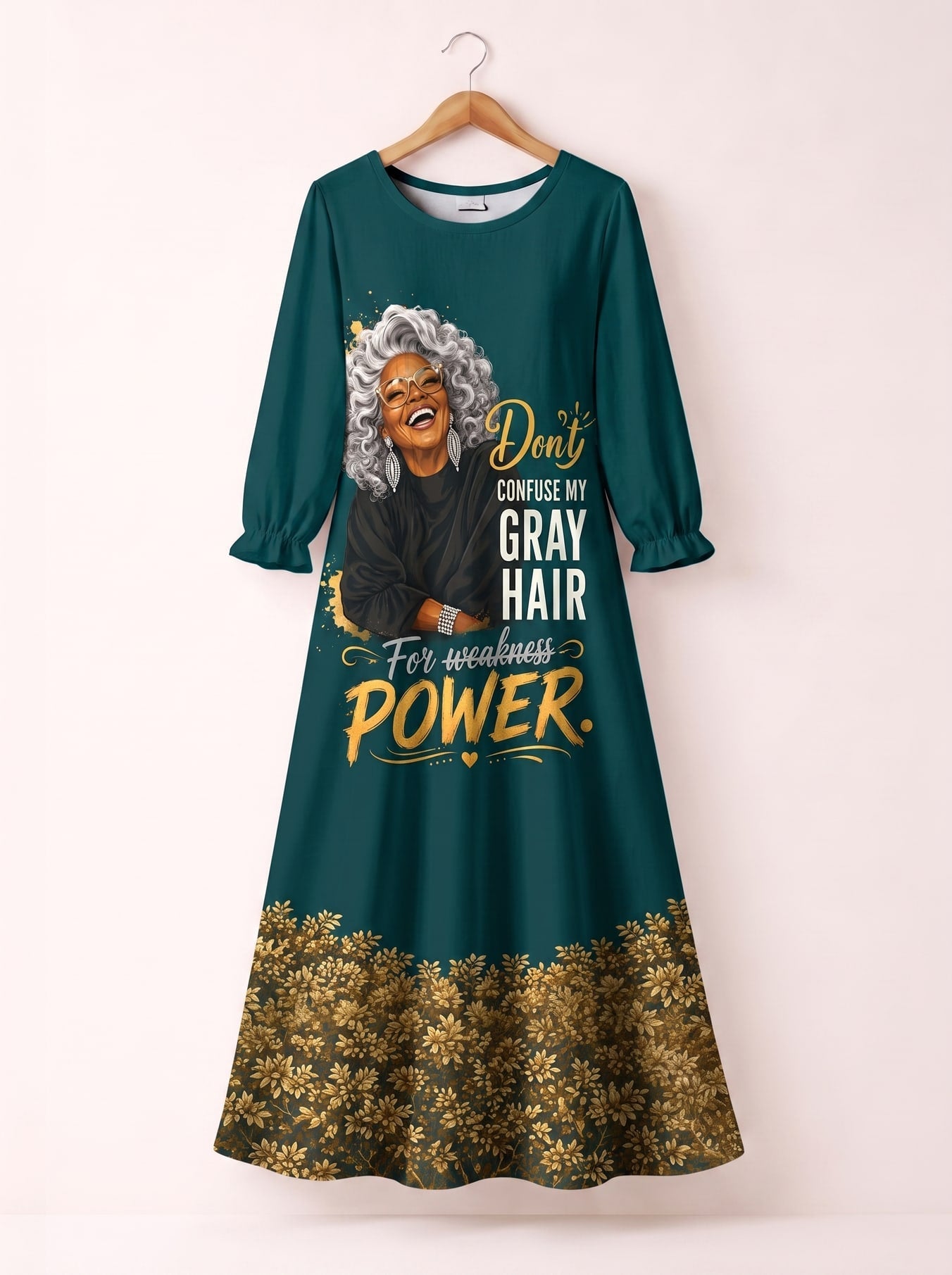 'Imara' Long Sleeve Maxi Dress