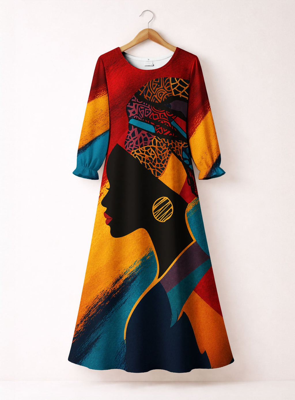 'Nala' Long Sleeve Maxi Dress