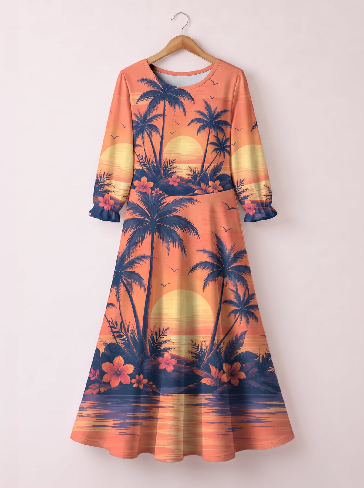 'Machweo' Long Sleeve Maxi Dress