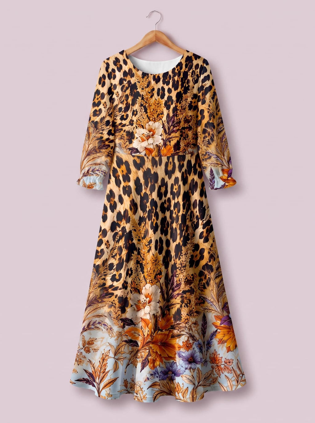 'Madoa' Long Sleeve Maxi Dress