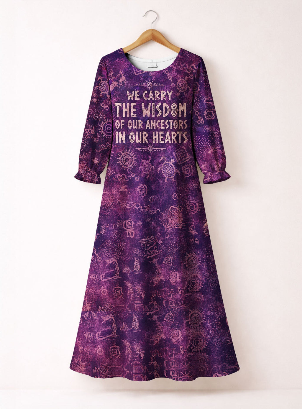 'Hekima' Long Sleeve Maxi Dress
