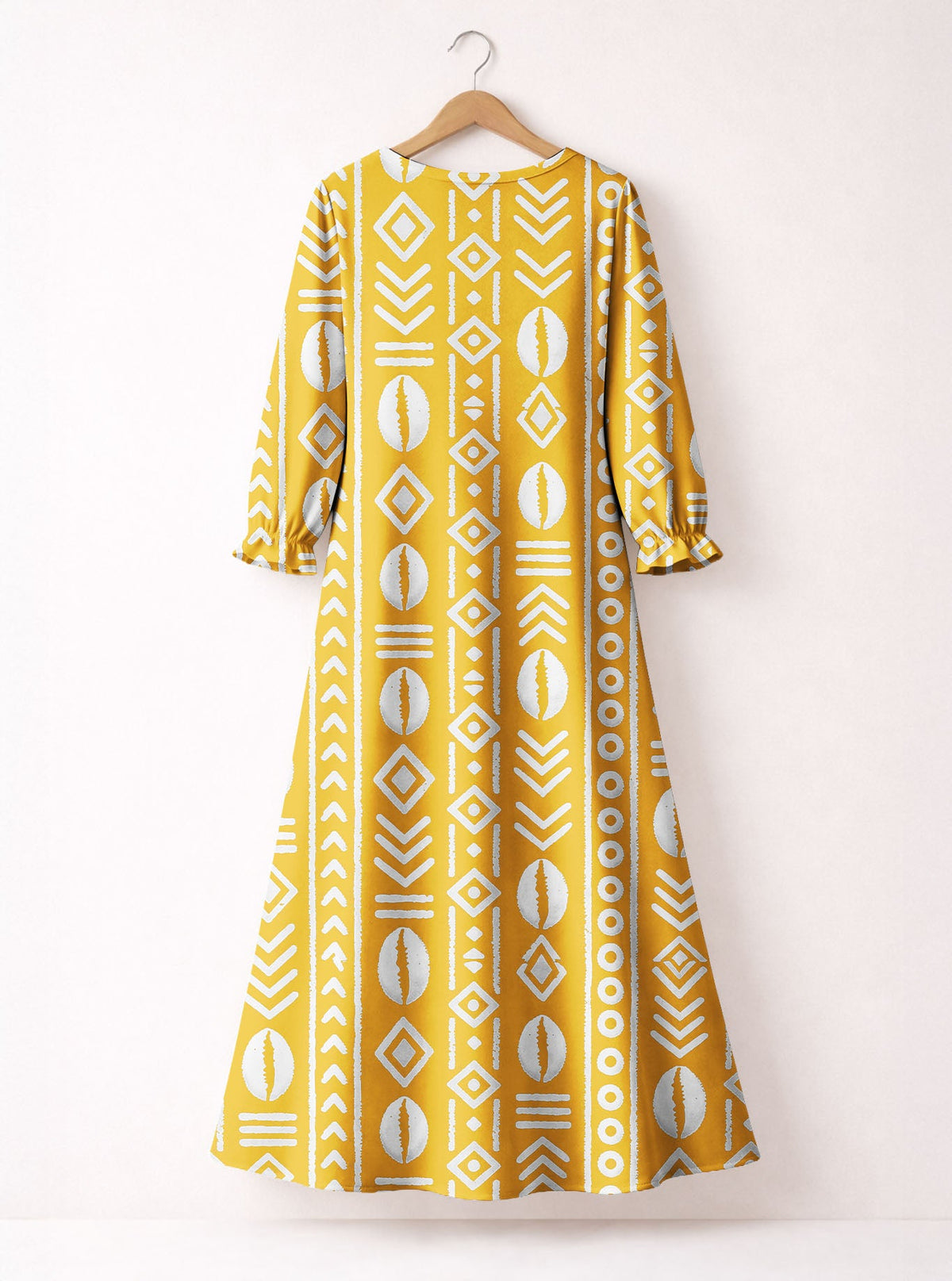 'Oshun Dhahabu' Long Sleeve Maxi Dress