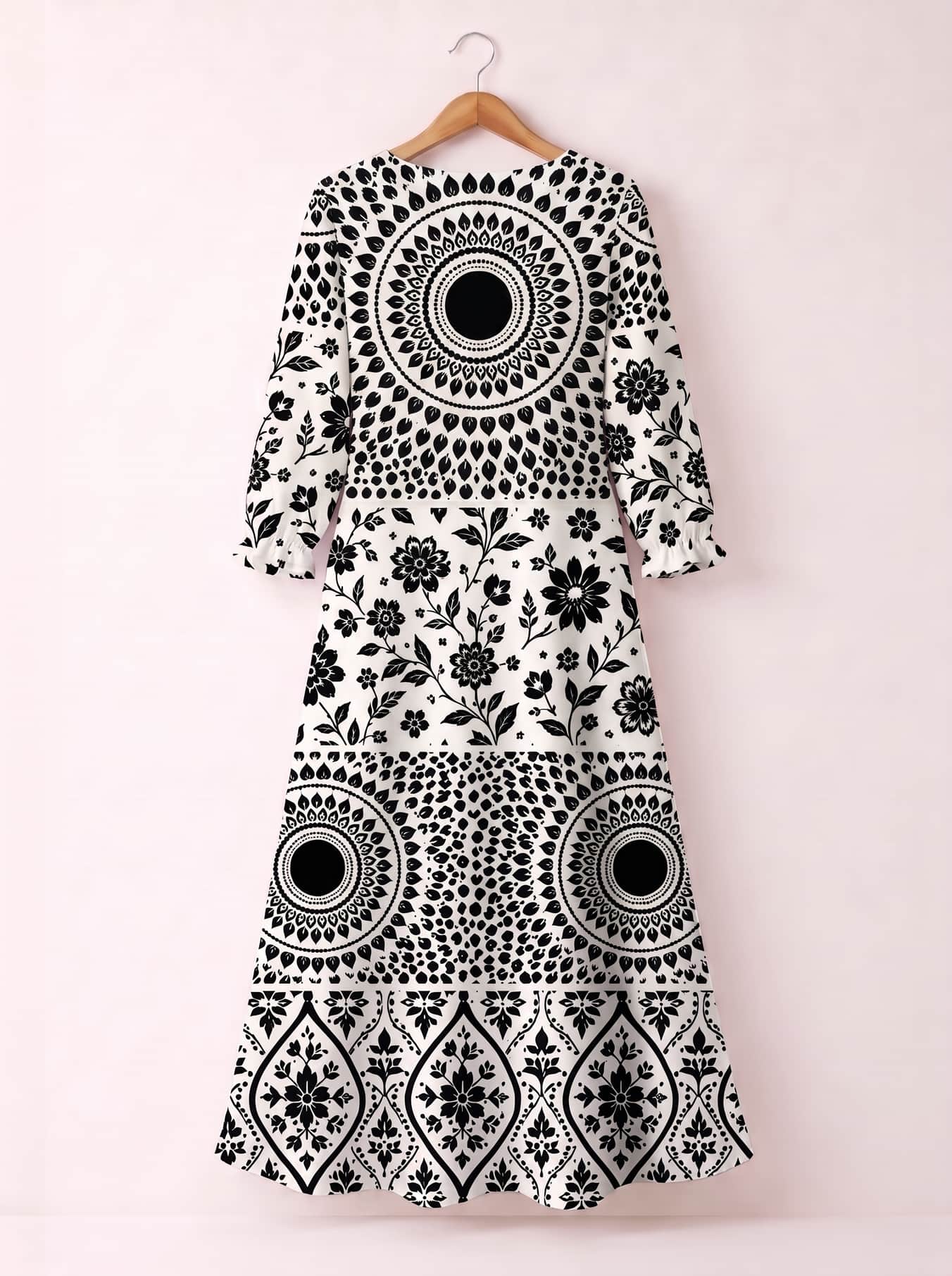 'Mwanga' Long Sleeve Maxi Dress