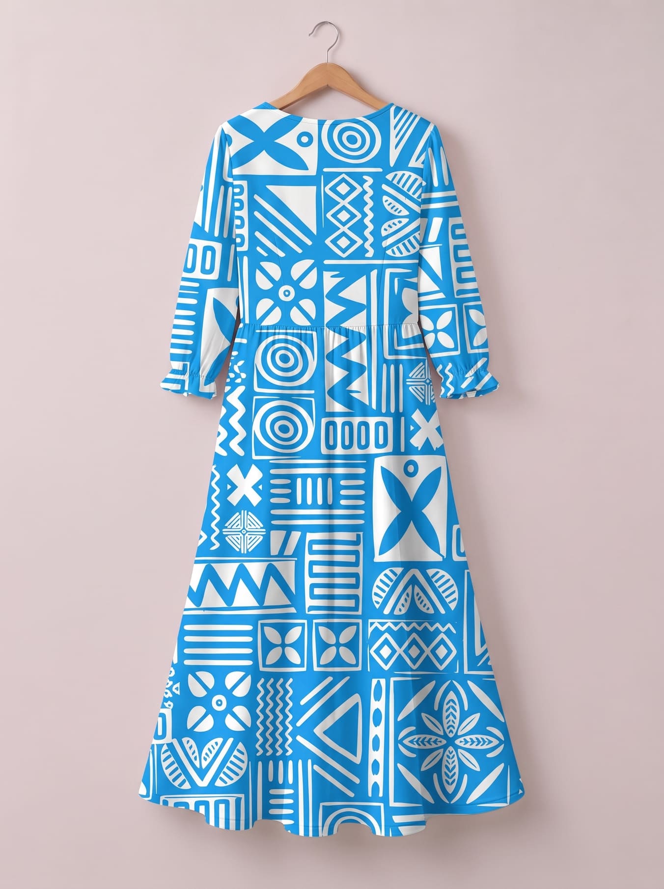 'Anga' Long Sleeve Maxi Dress