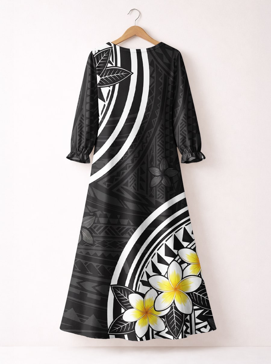 'Melia' Long Sleeve Maxi Dress
