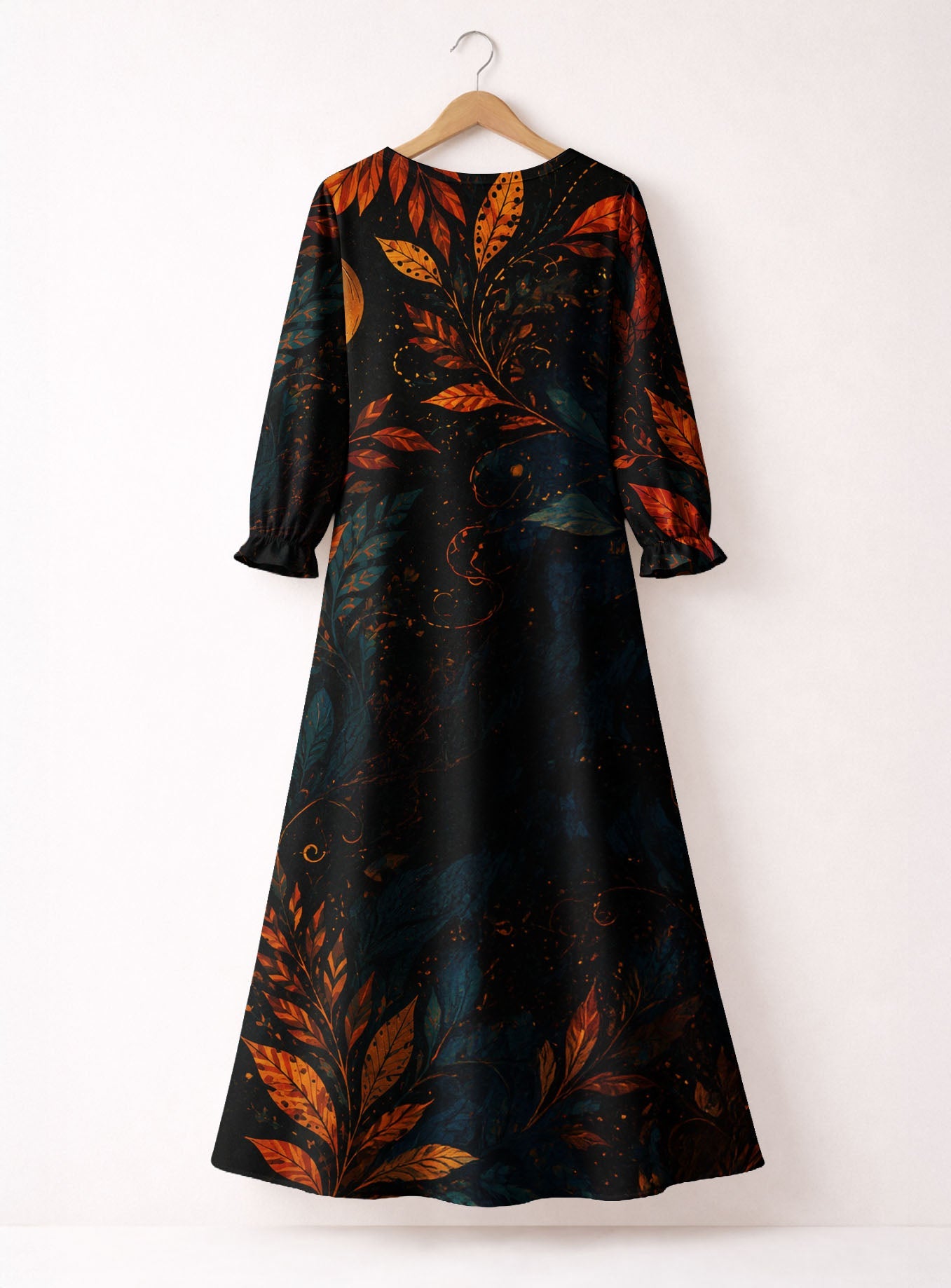 'Huru' Long Sleeve Maxi Dress
