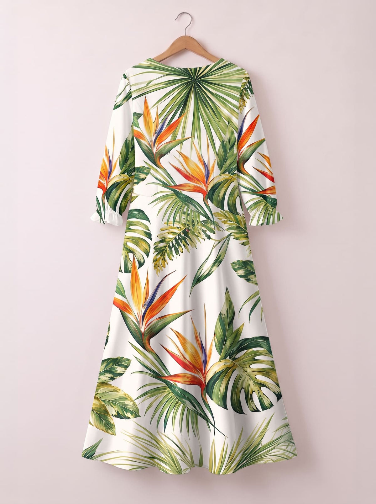 'Ndege' Long Sleeve Maxi Dress