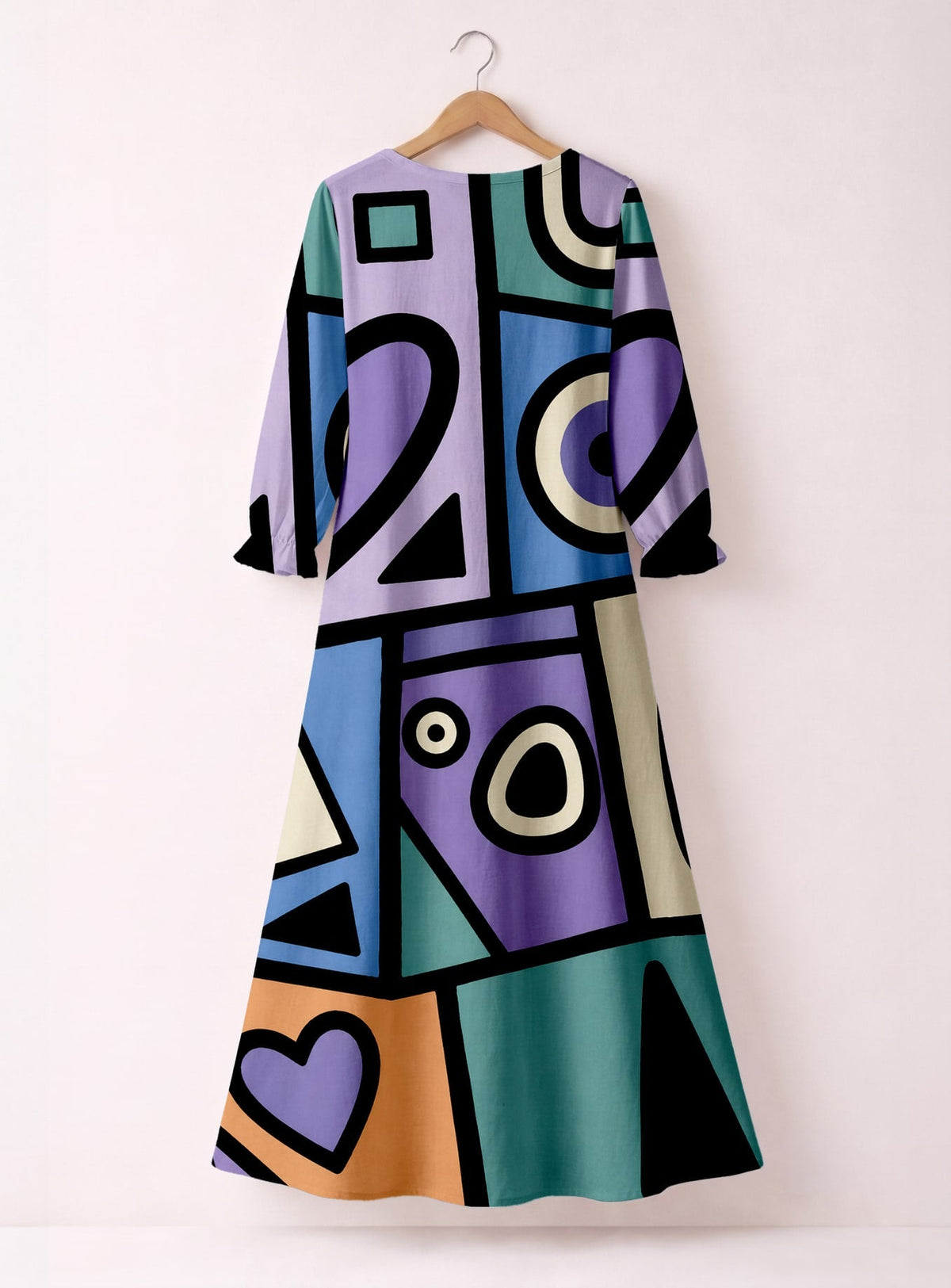 'Sanaa' Long Sleeve Maxi Dress