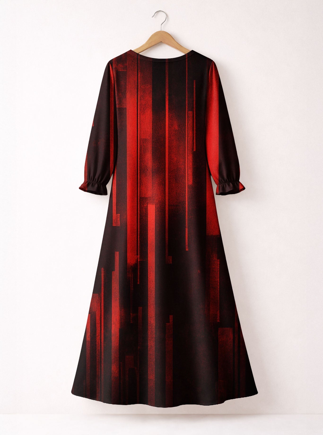 'Asante' Long Sleeve Maxi Dress