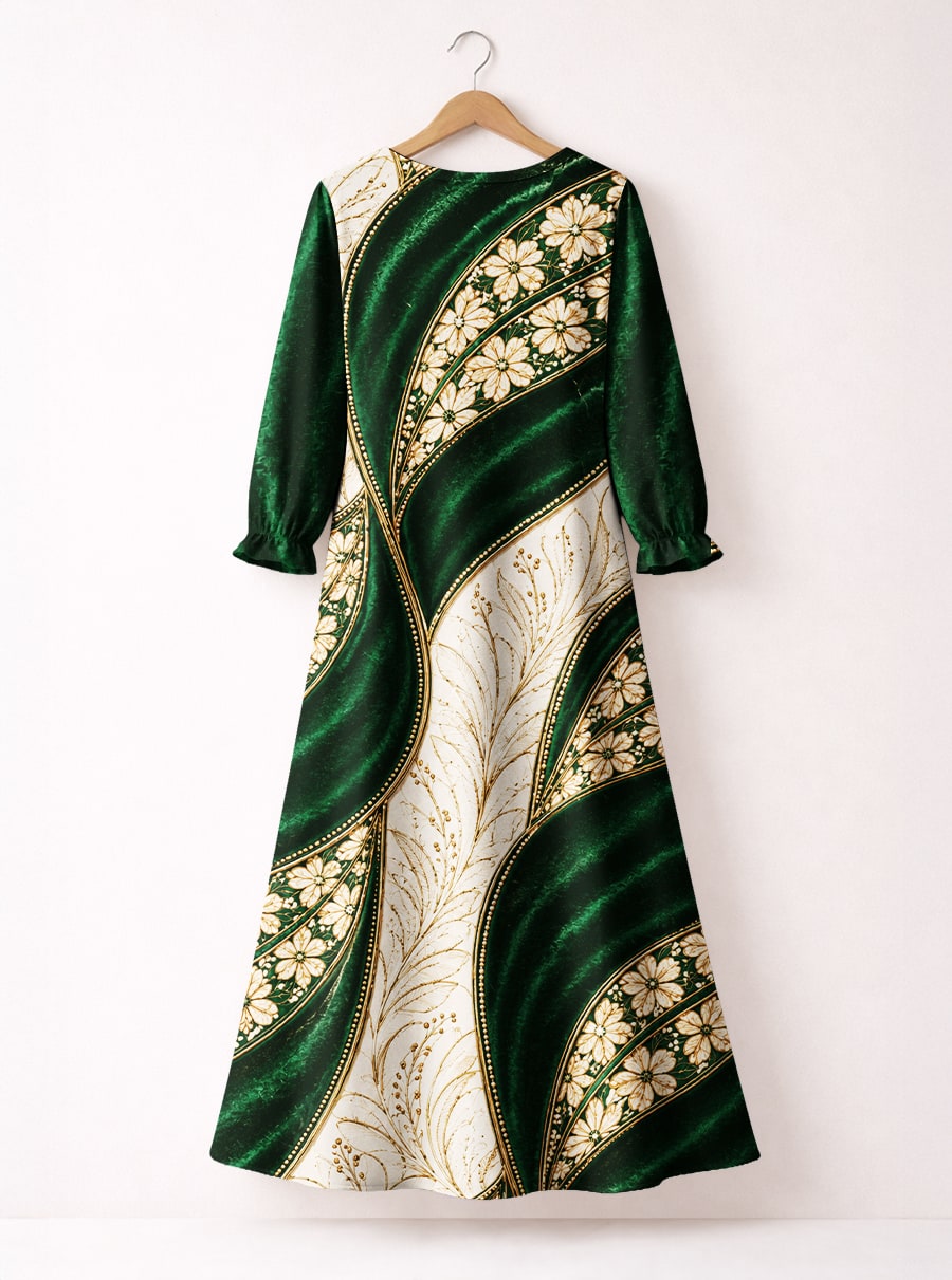 'Maile' Long Sleeve Maxi Dress
