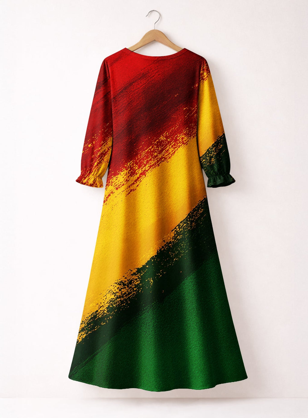 'Uhuru' Long Sleeve Maxi Dress