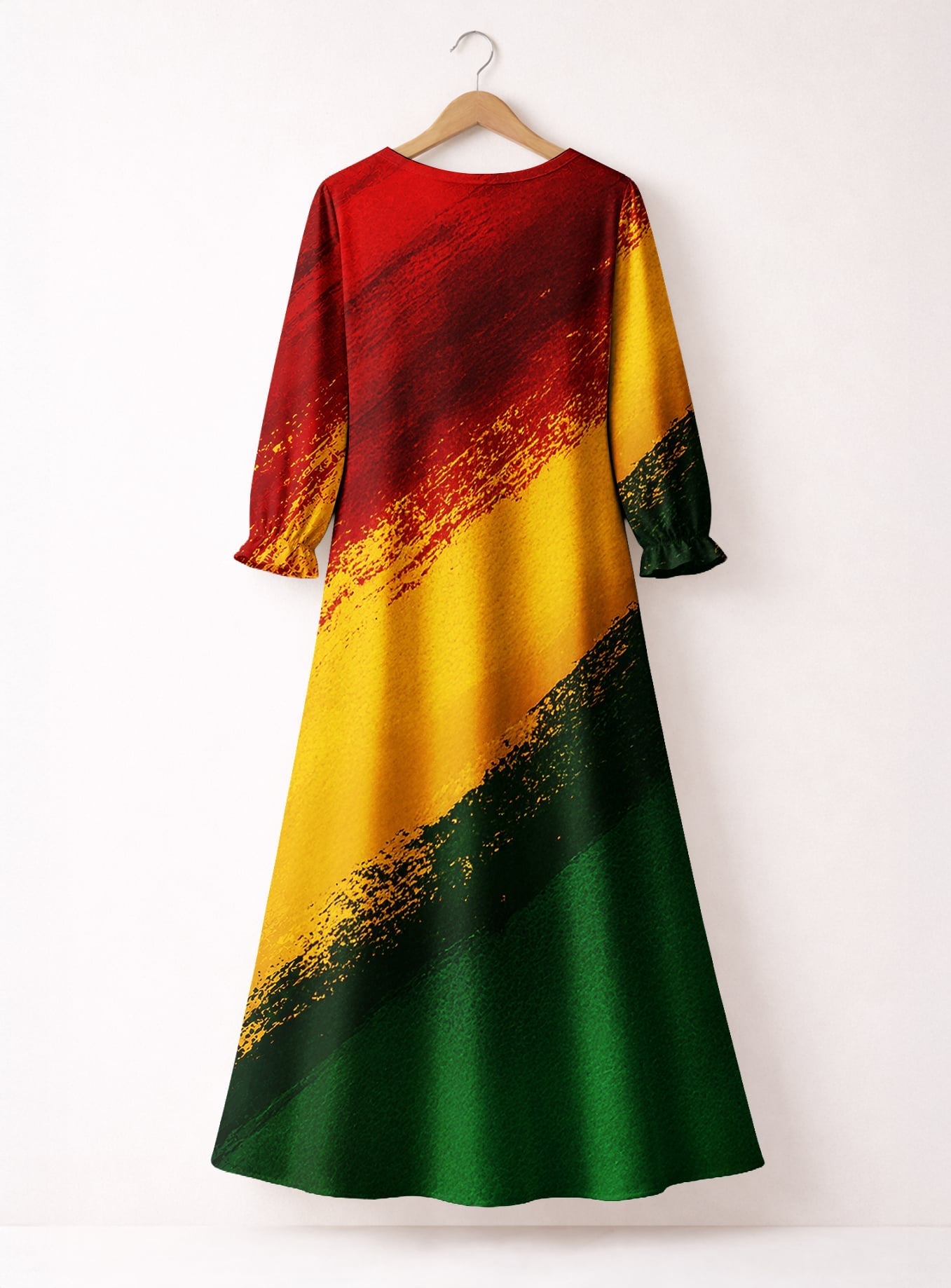 'Uhuru' Long Sleeve Maxi Dress