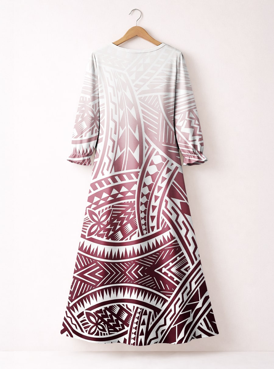 'Kapa' Long Sleeve Maxi Dress