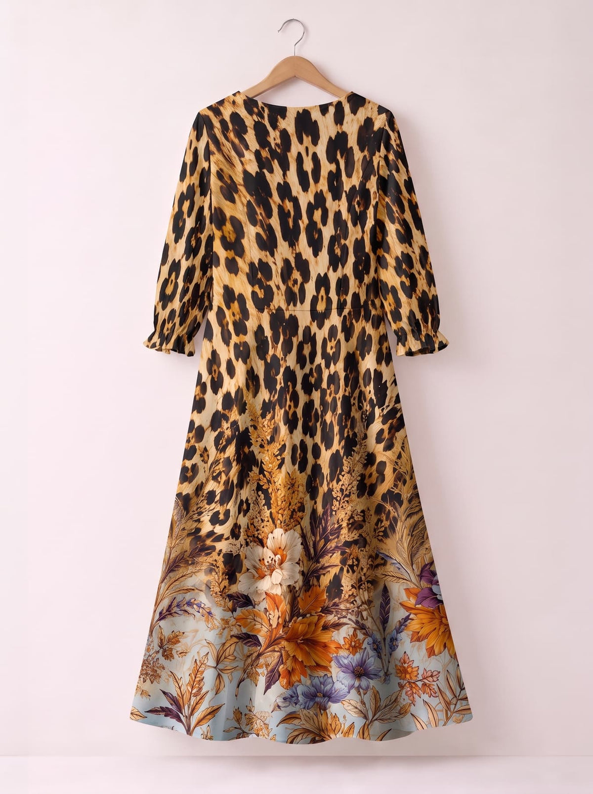 'Madoa' Long Sleeve Maxi Dress