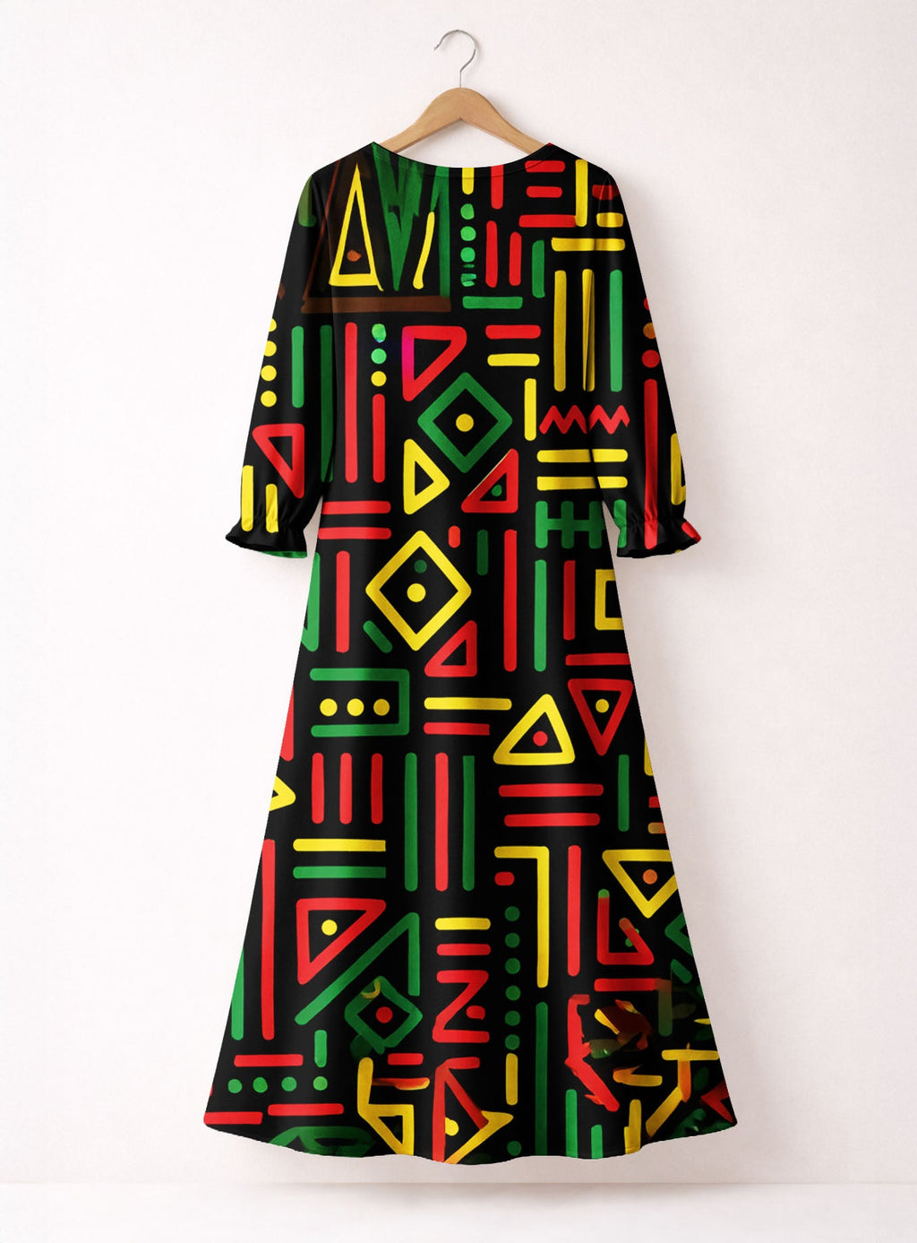 'Nairobi' Long Sleeve Maxi Dress