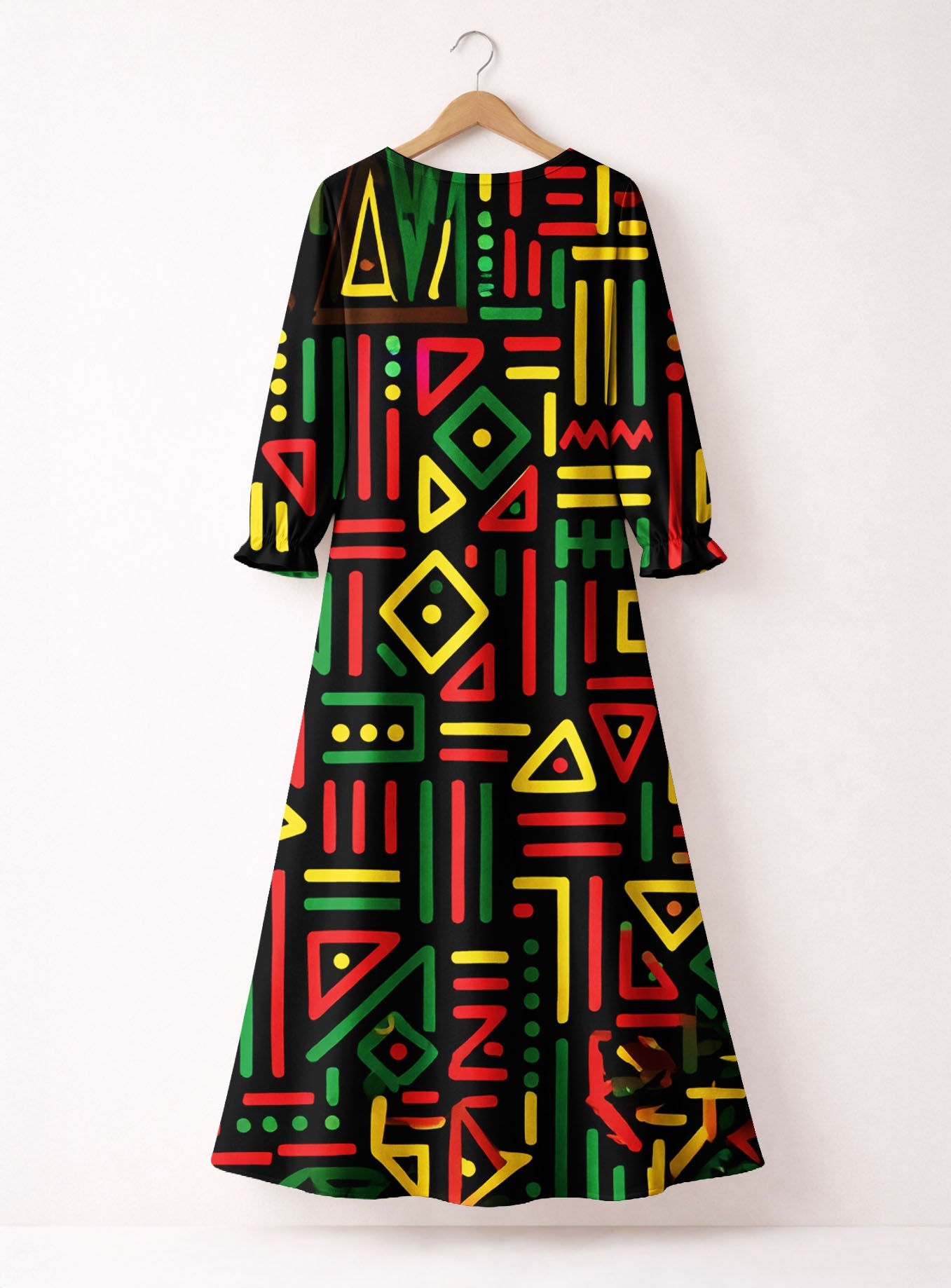 'Nairobi' Long Sleeve Maxi Dress