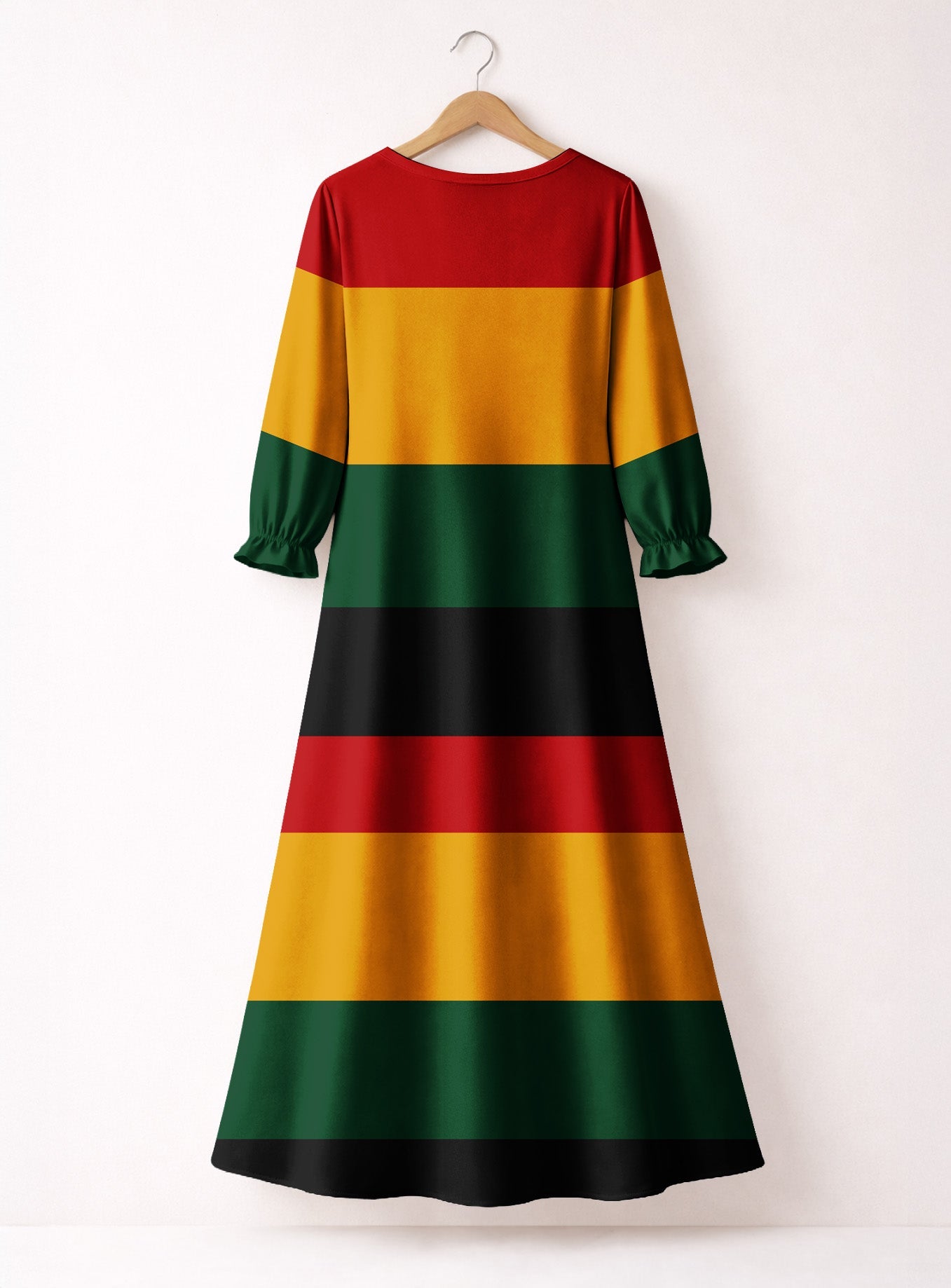 'Accra' Long Sleeve Maxi Dress