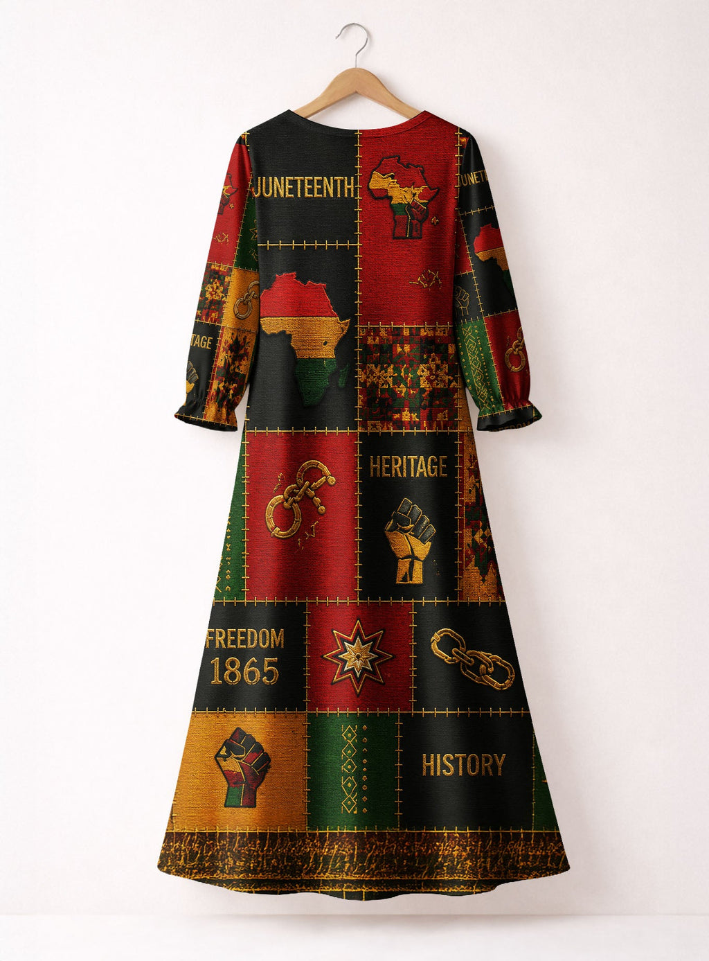'Kumbuka' Long Sleeve Maxi Dress