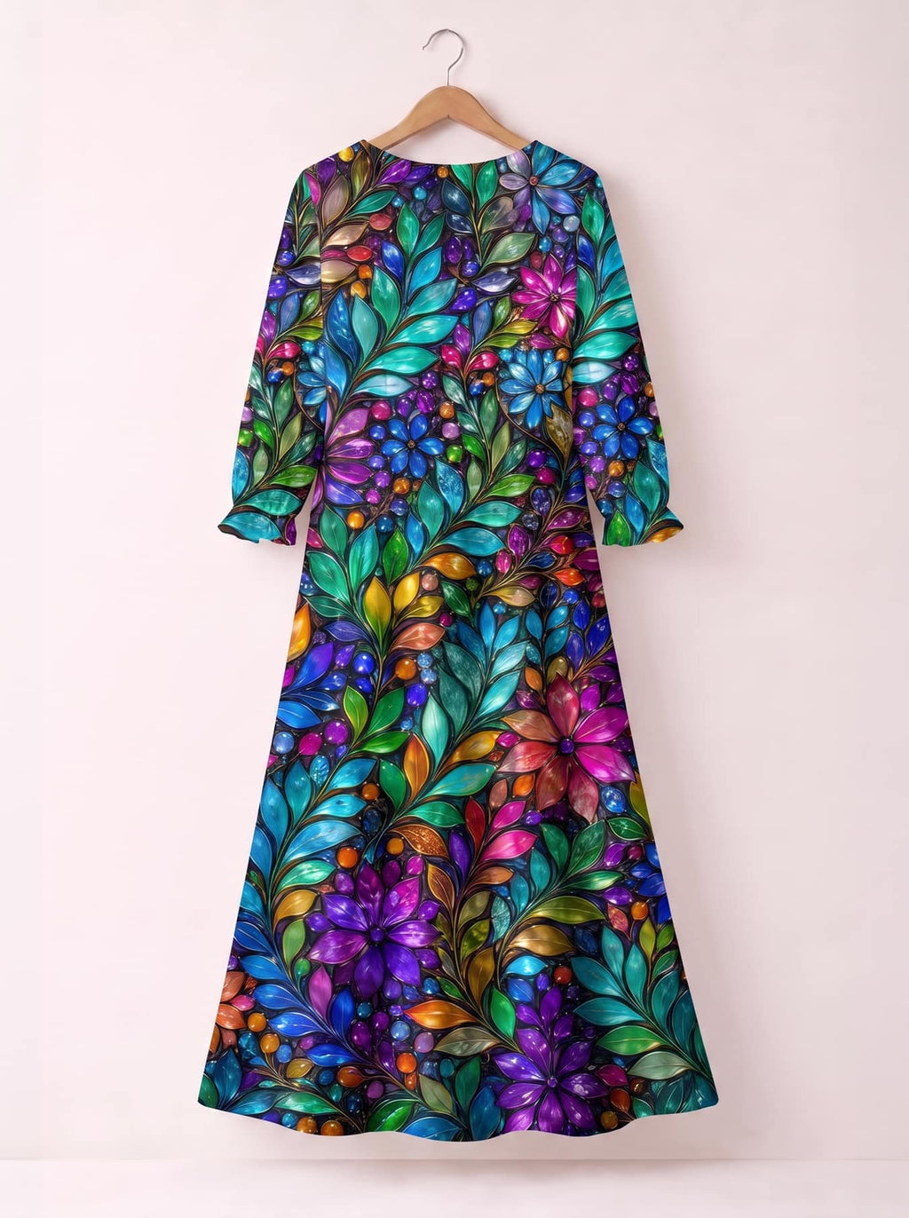 'Upinde' Long Sleeve Maxi Dress