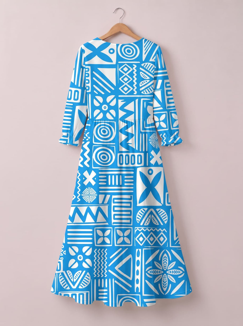 'Anga' Long Sleeve Maxi Dress