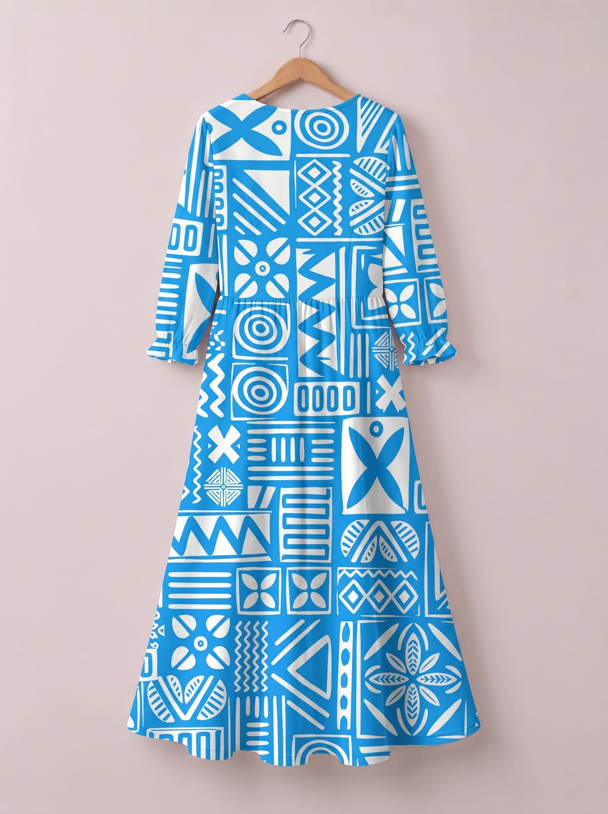'Anga' Long Sleeve Maxi Dress