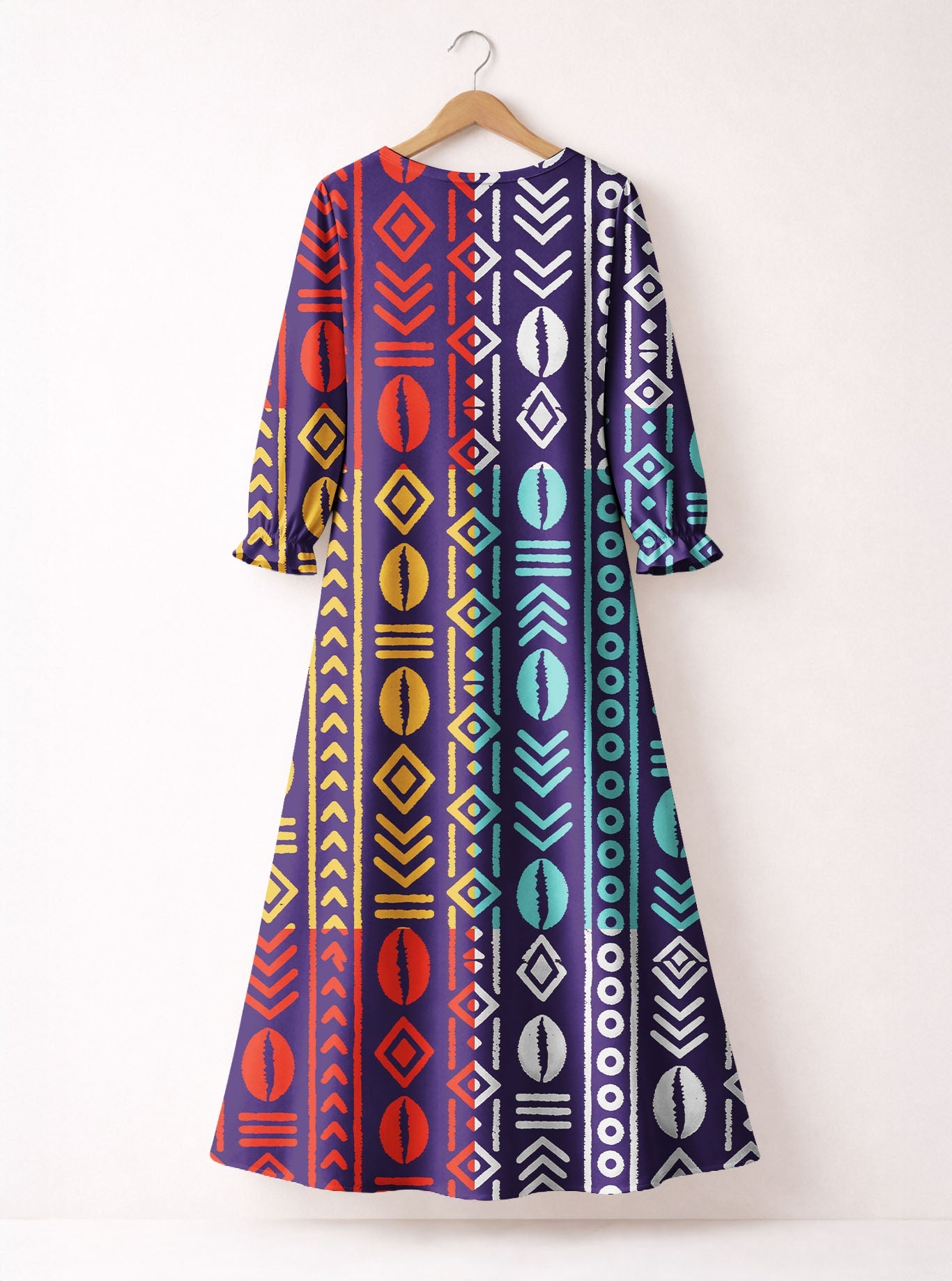 'Oshun Zamani' Long Sleeve Maxi Dress