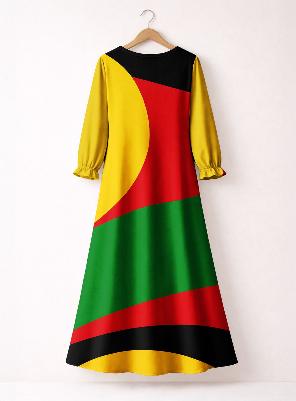 'Furaha' Long Sleeve Maxi Dress