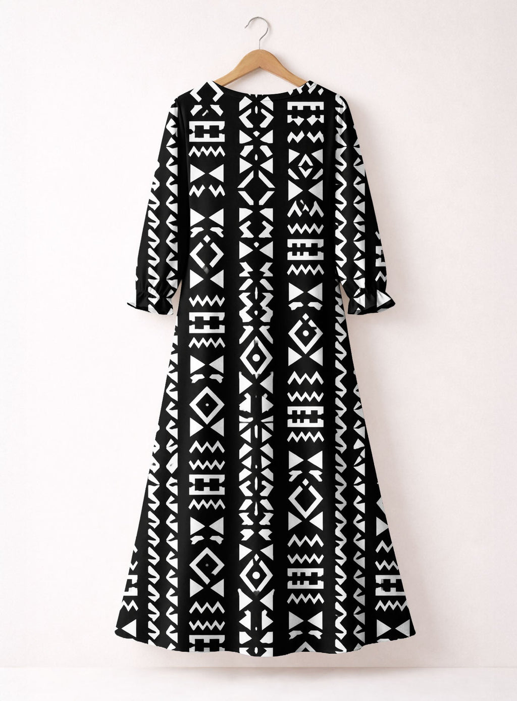 'Kuba' Long Sleeve Maxi Dress