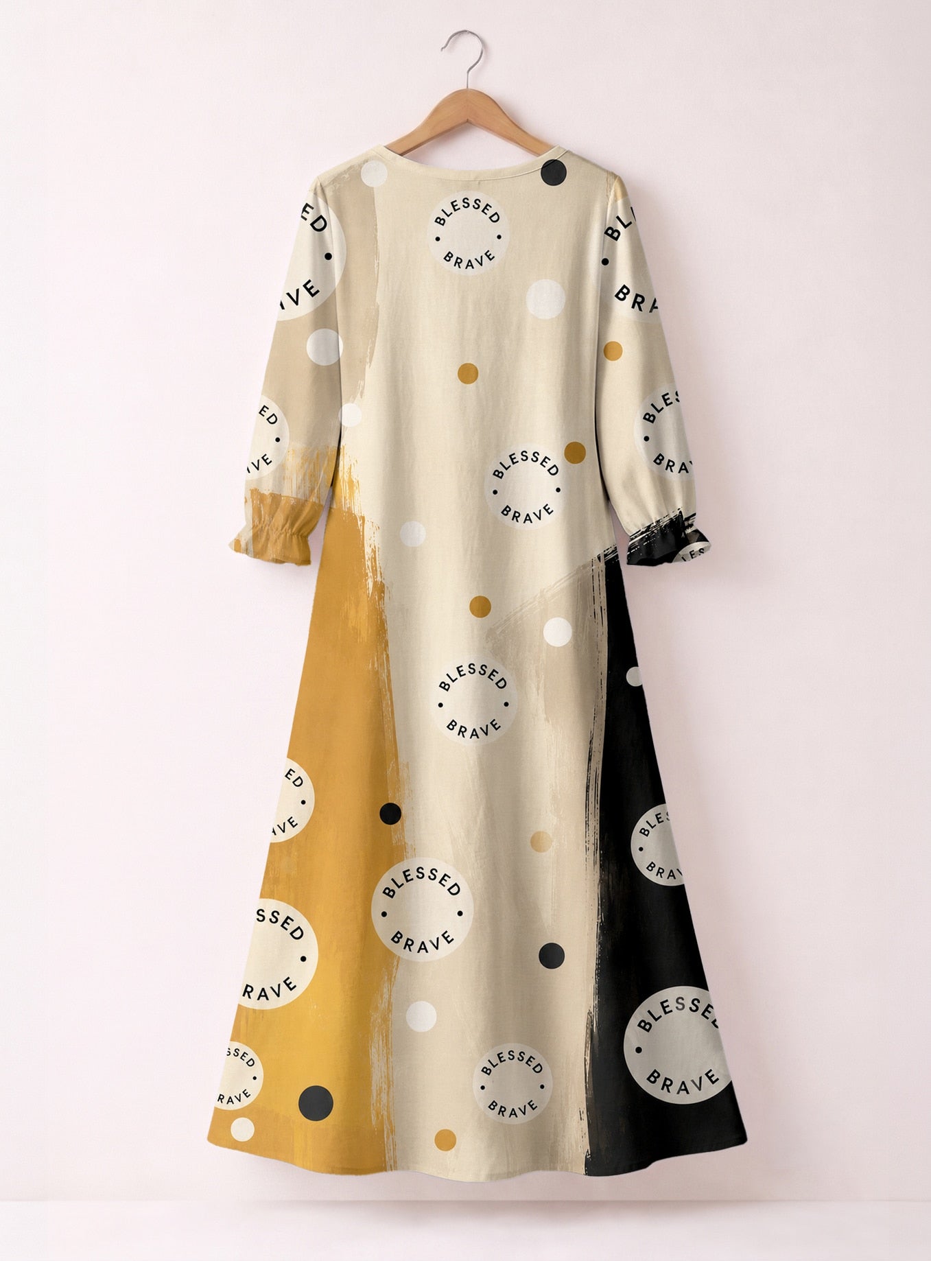 'Jasiri' Long Sleeve Maxi Dress