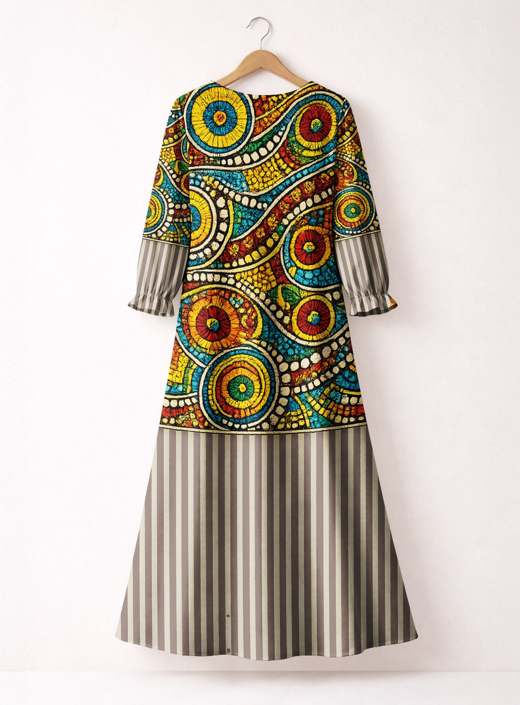 'Taji' Long Sleeve Maxi Dress