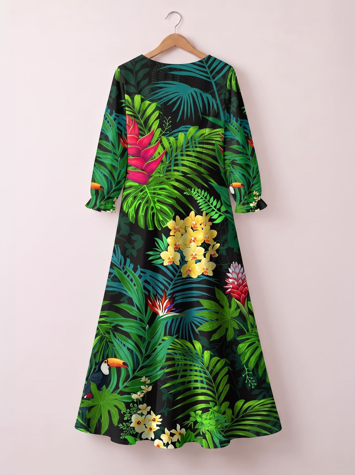 'Kitropiki' Long Sleeve Maxi Dress