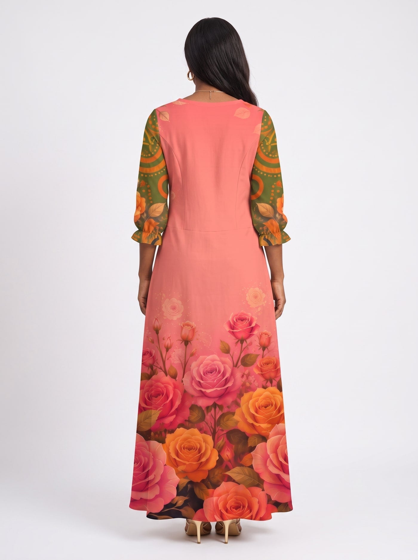 'Malaika' Long Sleeve Maxi Dress