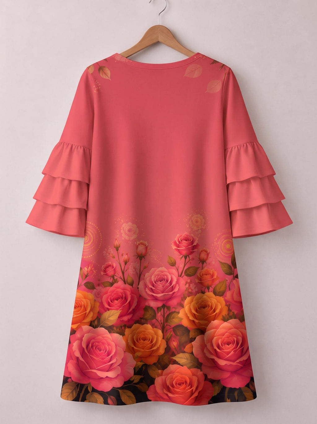 'Malaika' Stacked Ruffle Sleeve Dress