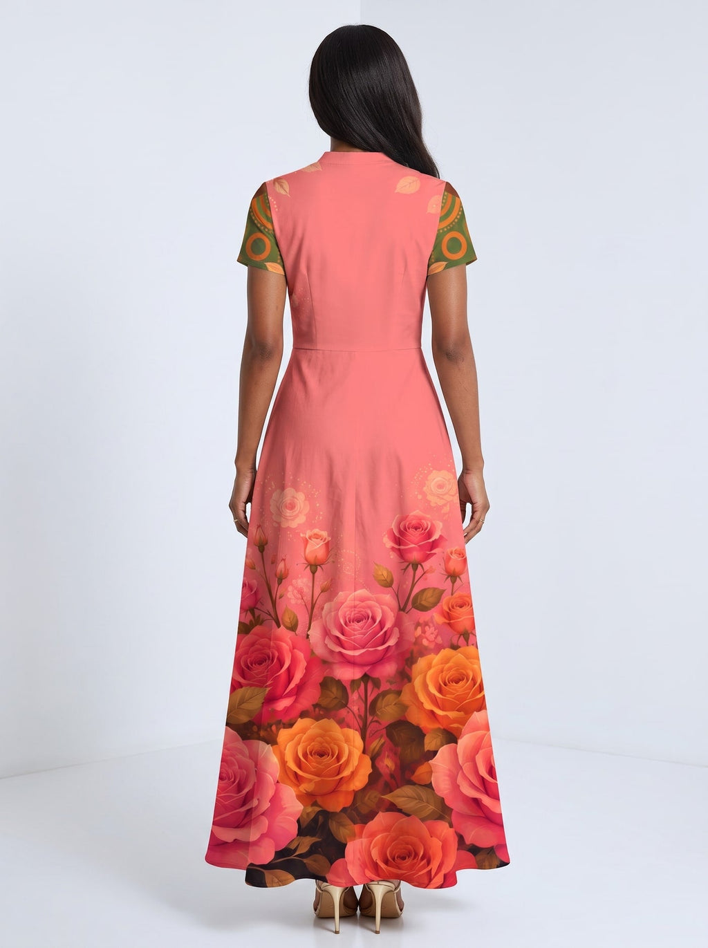 'Malaika' Short Sleeve Maxi Dress