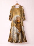 'Shukrani' Long Sleeve Maxi Dress