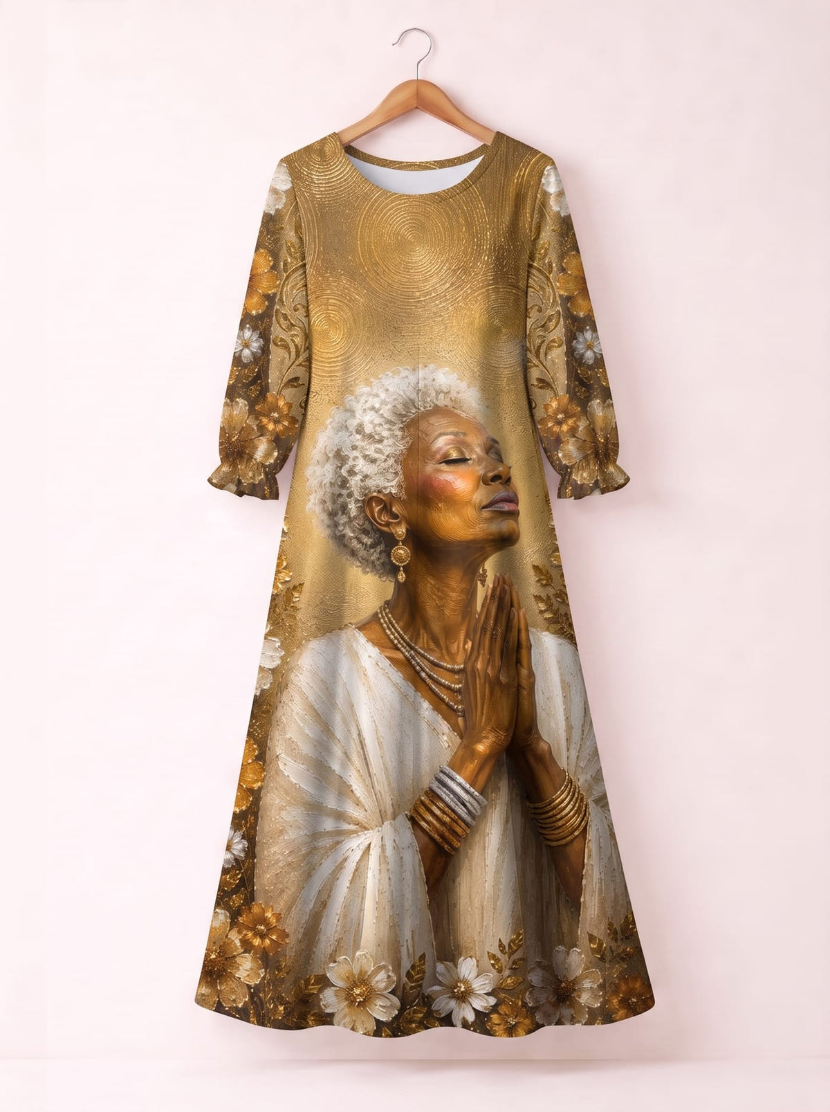 'Shukrani' Long Sleeve Maxi Dress