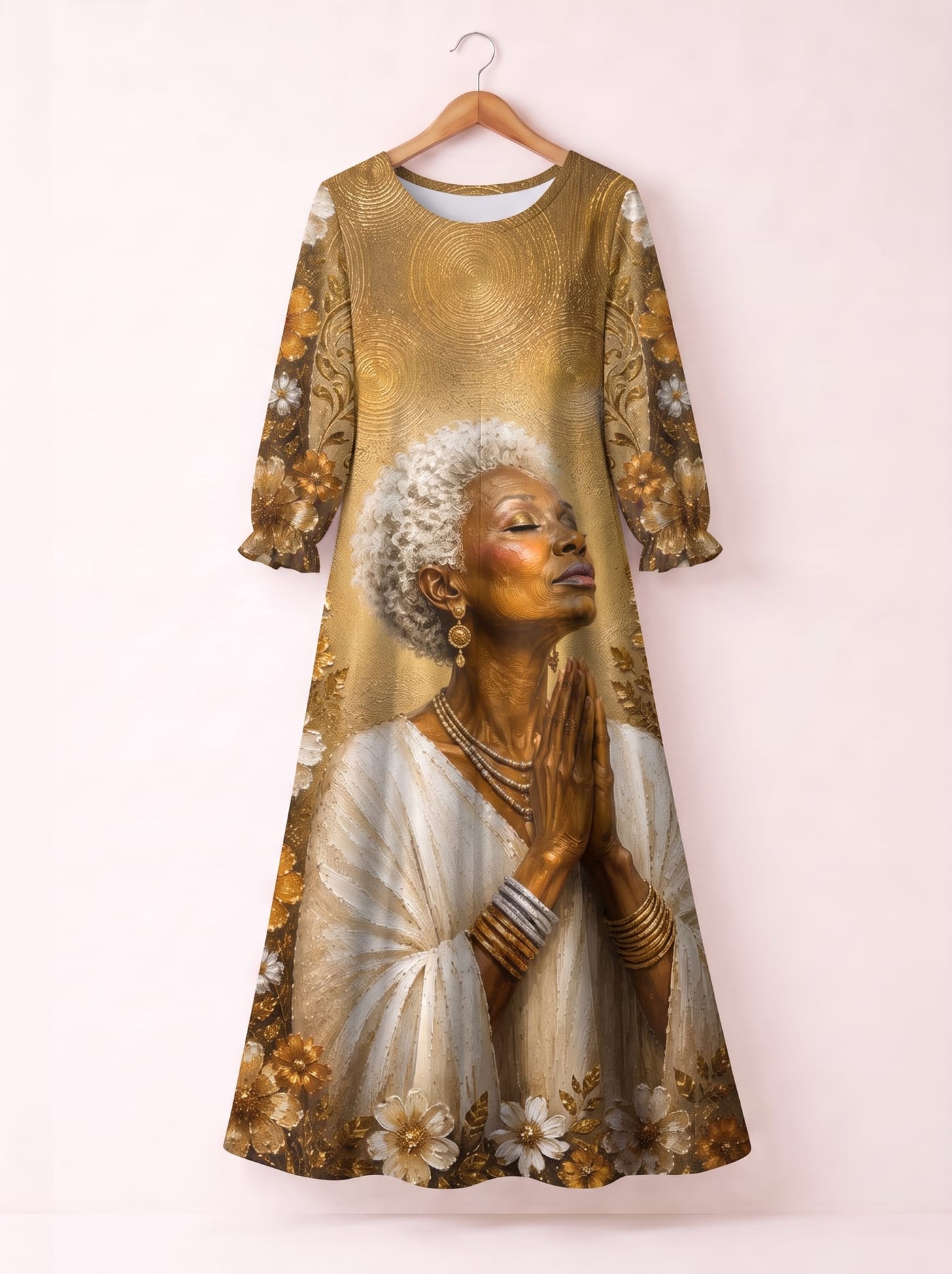 'Shukrani' Long Sleeve Maxi Dress