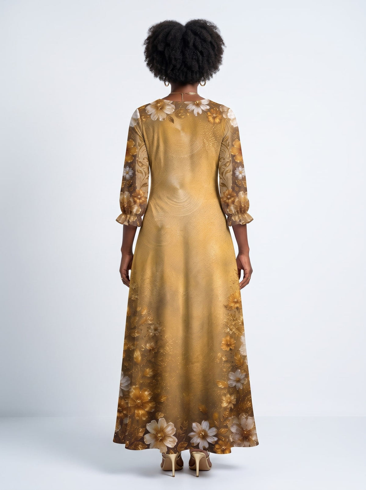 'Shukrani' Long Sleeve Maxi Dress
