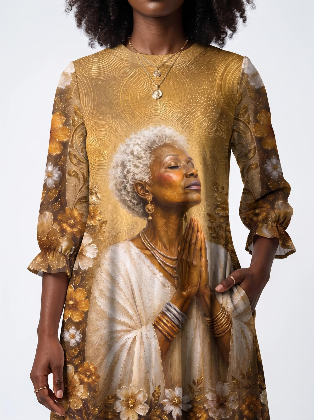 'Shukrani' Long Sleeve Maxi Dress