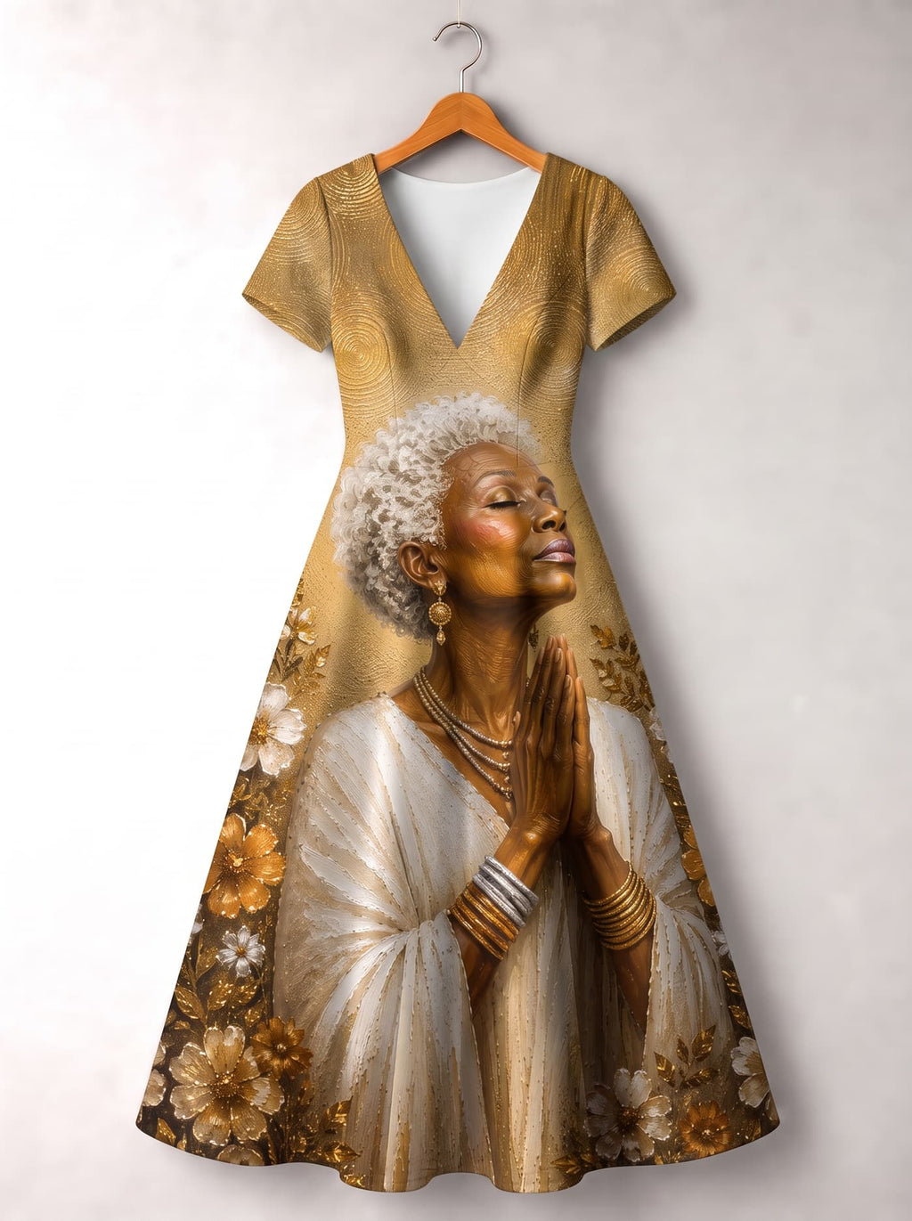 'Shukrani' Short Sleeve Maxi Dress