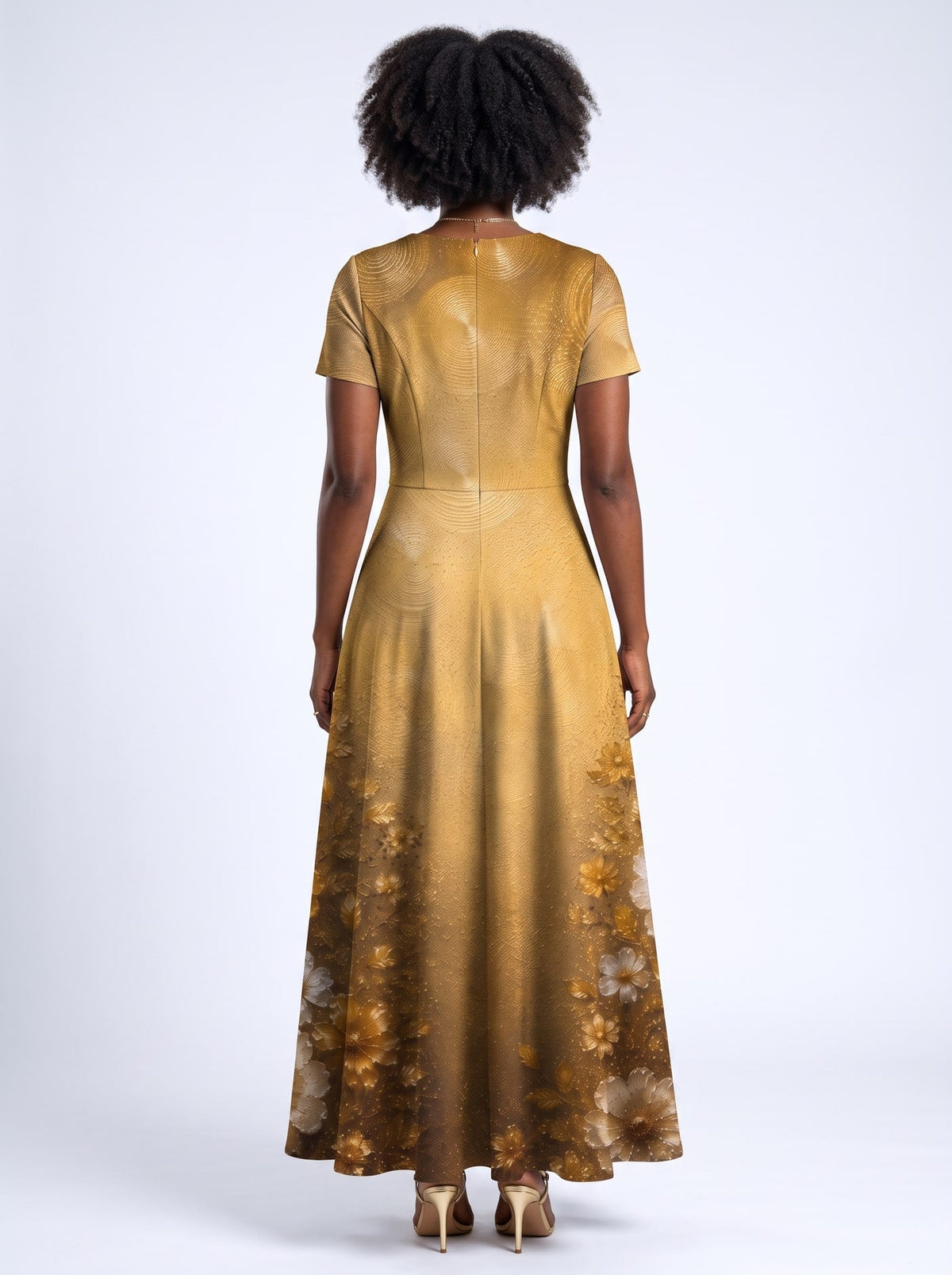 'Shukrani' Short Sleeve Maxi Dress