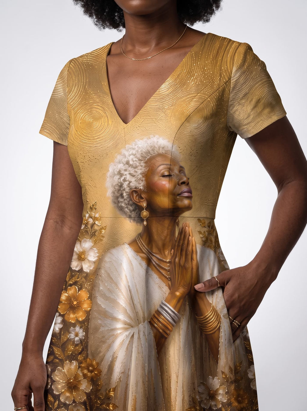 'Shukrani' Short Sleeve Maxi Dress