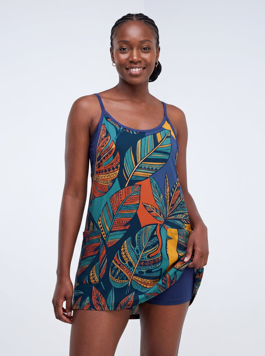 'Majani' Built-in Mini Dress