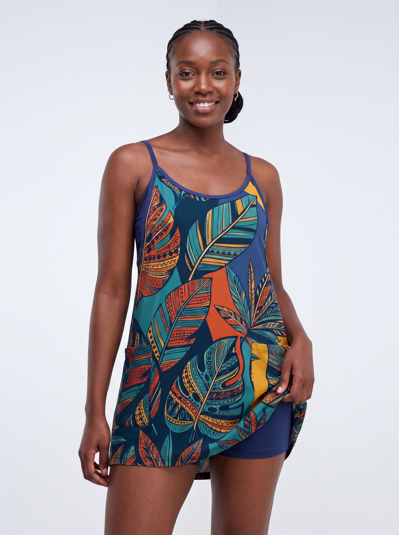 'Majani' Built-in Mini Dress