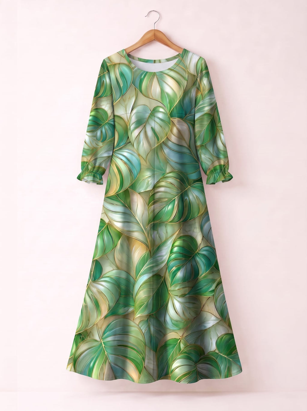 'Mwitu' Long Sleeve Maxi Dress